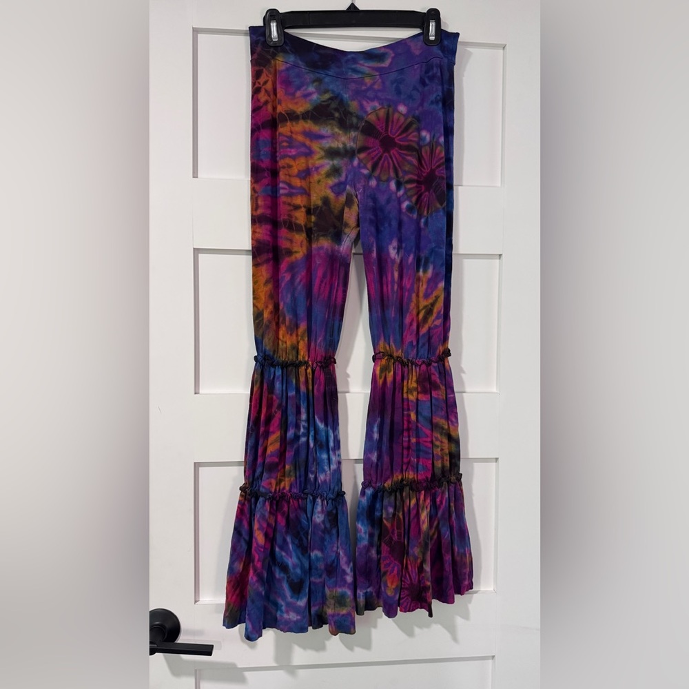 Colorful Tie-Dye Flare leggings